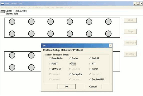 Multi Crystal LB 2111 is a instrument optimized for IRMA and RIA immunoassays based on gamma-emitting isotopes like 125I, 57Co, 59Fe, 51Cr, 99Tc.