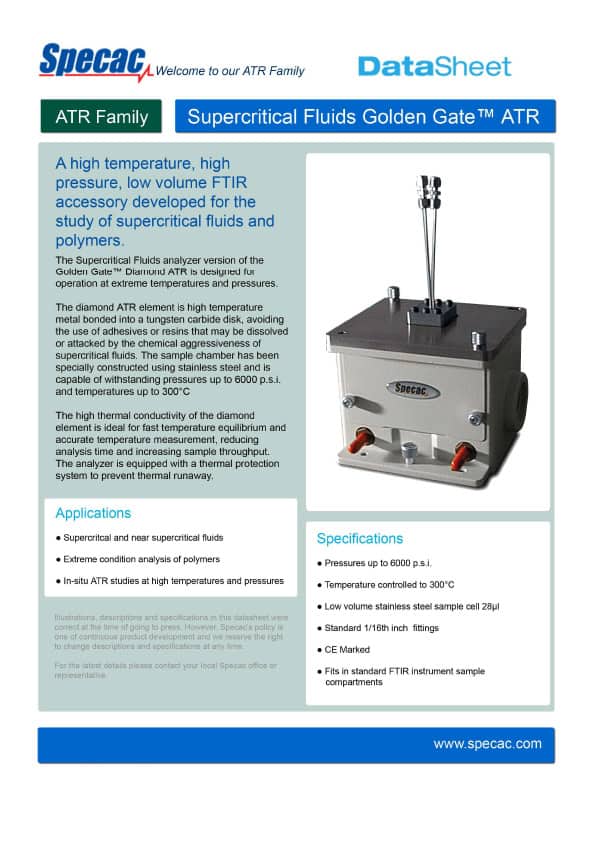 Specac-Super-Critical-Fluids-Golden-Gate-ATR-DataSheet-Br