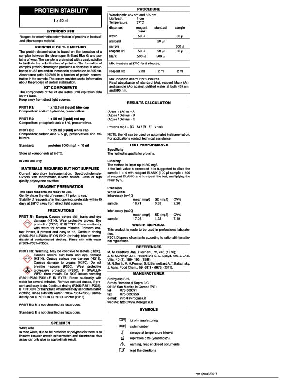 ProteinStabilityTestKitINsert