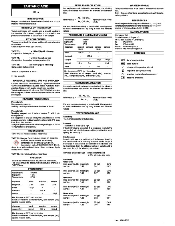 TartaricAcidKitInsert